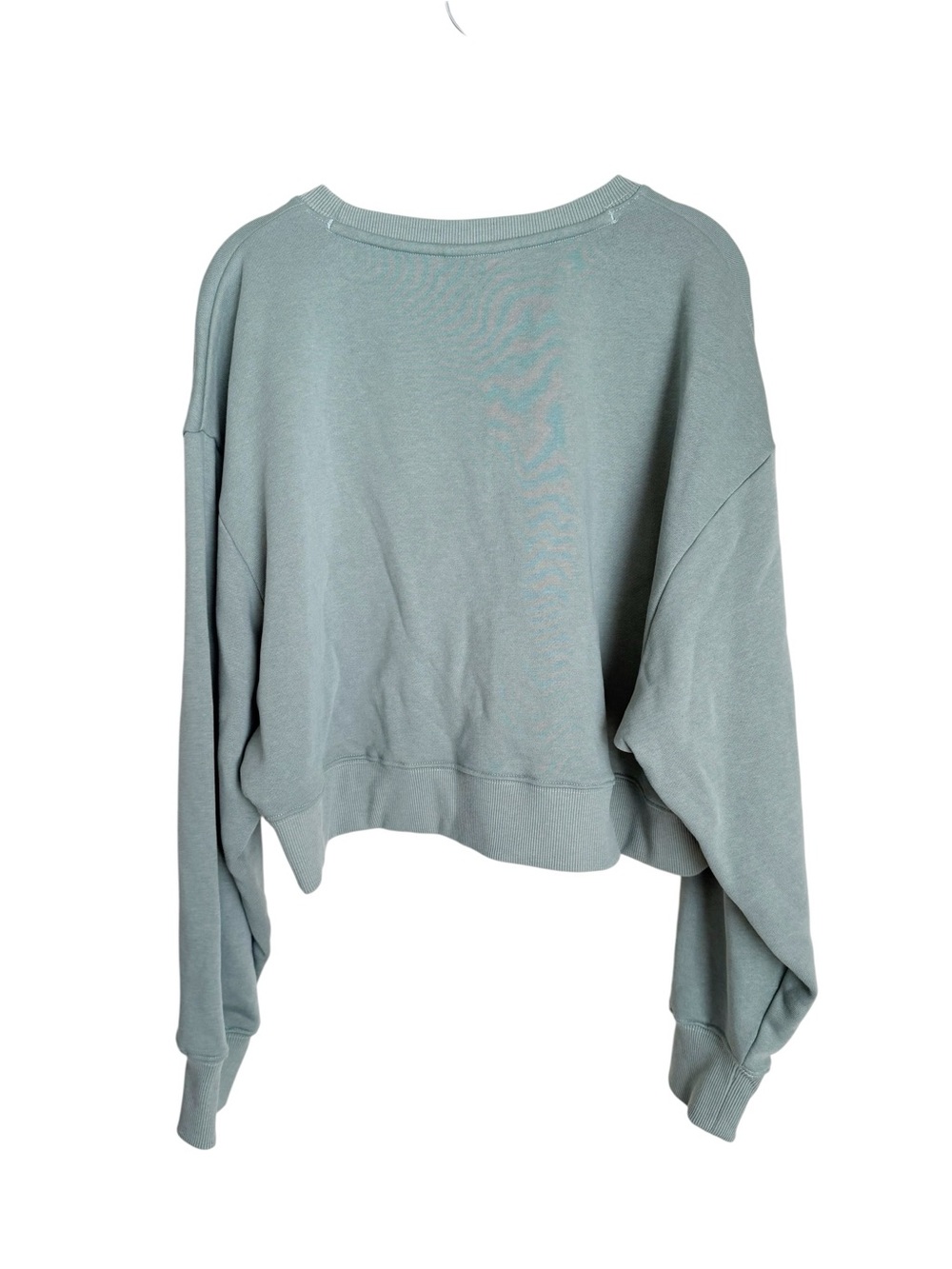 10 trees (tentree) Cropped Crew Sweatshirt | Sage Green Organic Cotton Size M - Picture 4 of 4